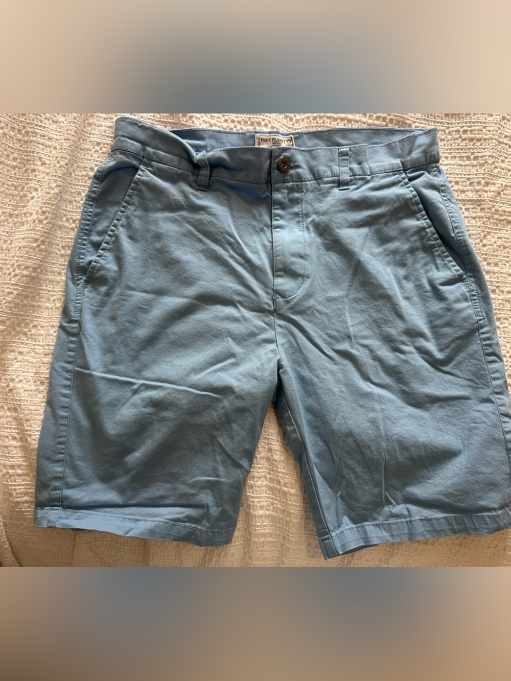 Men’s size 32 free planet shorts, Wedgewood blue